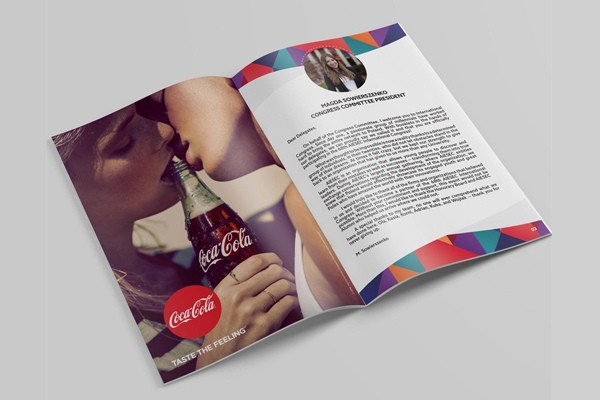 Mẫu in catalogue thương hiệu coca cola