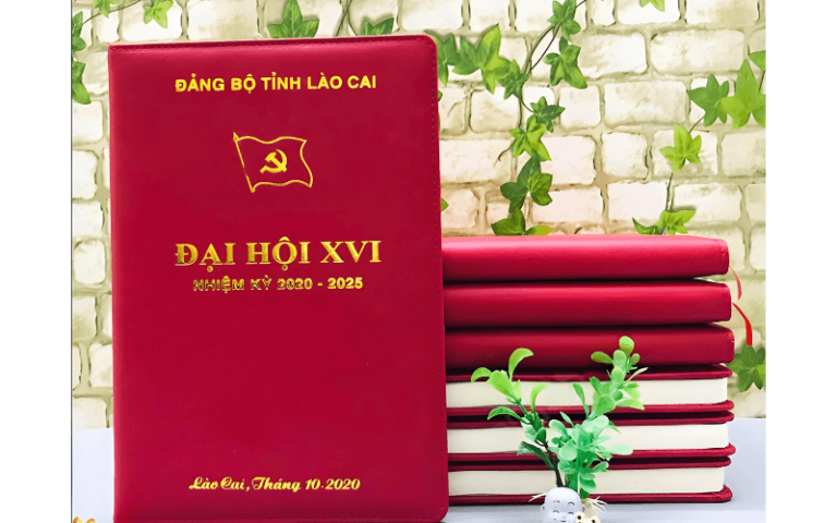 Sổ tay đại hội đảng | Tổng hợp các mẫu sổ da đại hội
