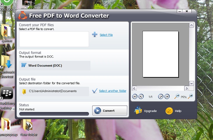 Chuyển pdf sang word bằng Free PDF to Word Converter -b5