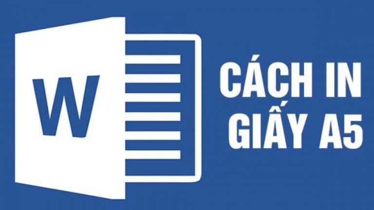 Cách in giấy a5 trên máy in canon 2900
