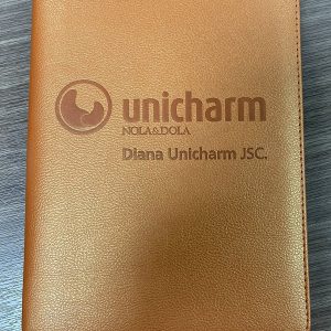 sổ tay bìa da cao cấp Unicharm