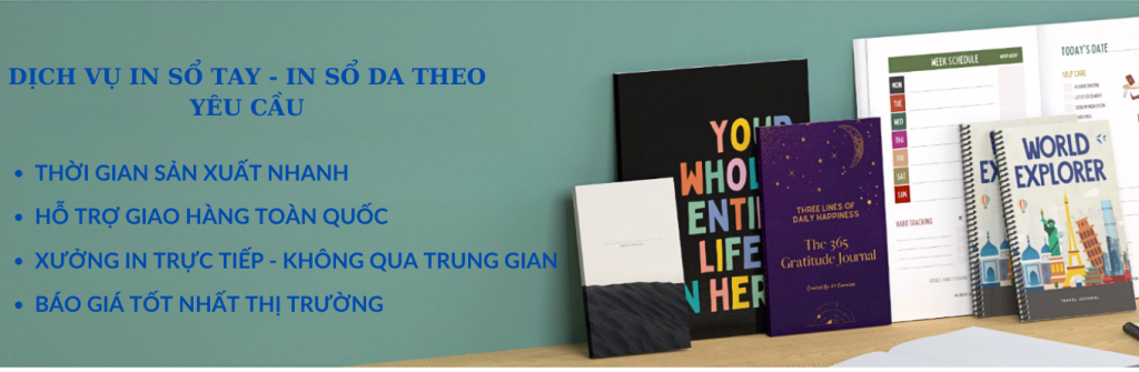 Sản Xuất Sổ Da,Sản xuất sổ tay, In Sổ  Da Theo Yêu Cầu,In Sổ Tay Giá Rẻ 