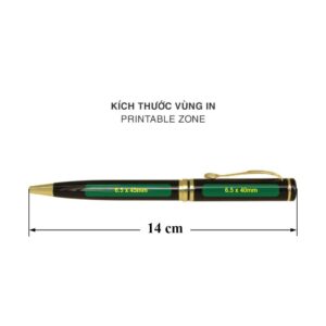 Bút bi kim loại DN-316 Đen phối Vàng/Bạc