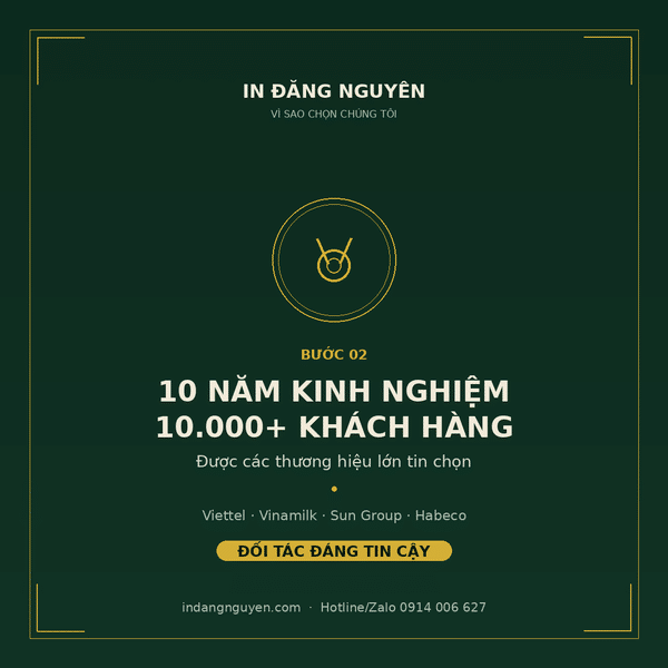 10 năm kinh nghiệm, hơn 10.000 khách hàng doanh nghiệp