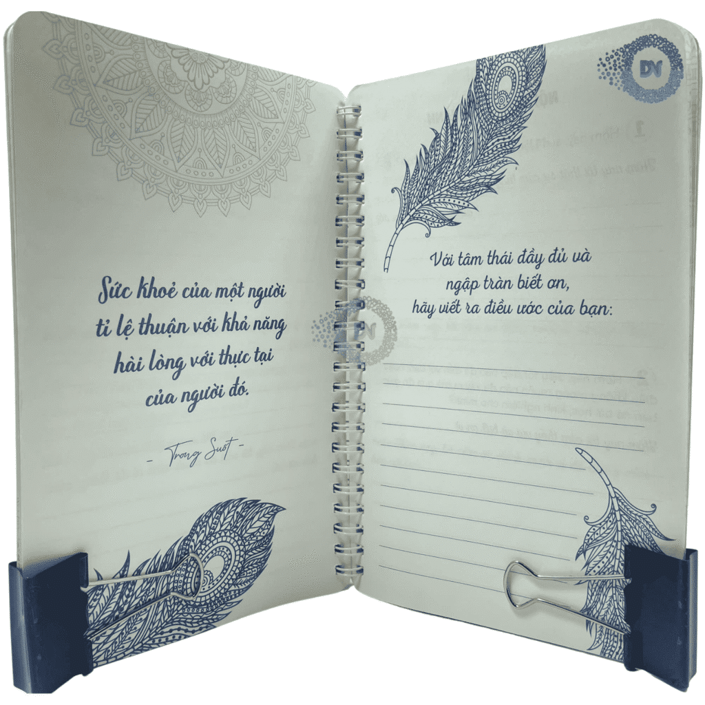 In sổ lò xo Sổ tay chữa lành