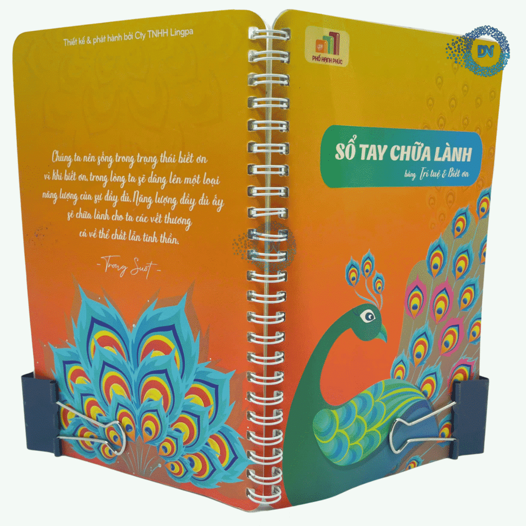 In sổ lò xo Sổ tay chữa lành