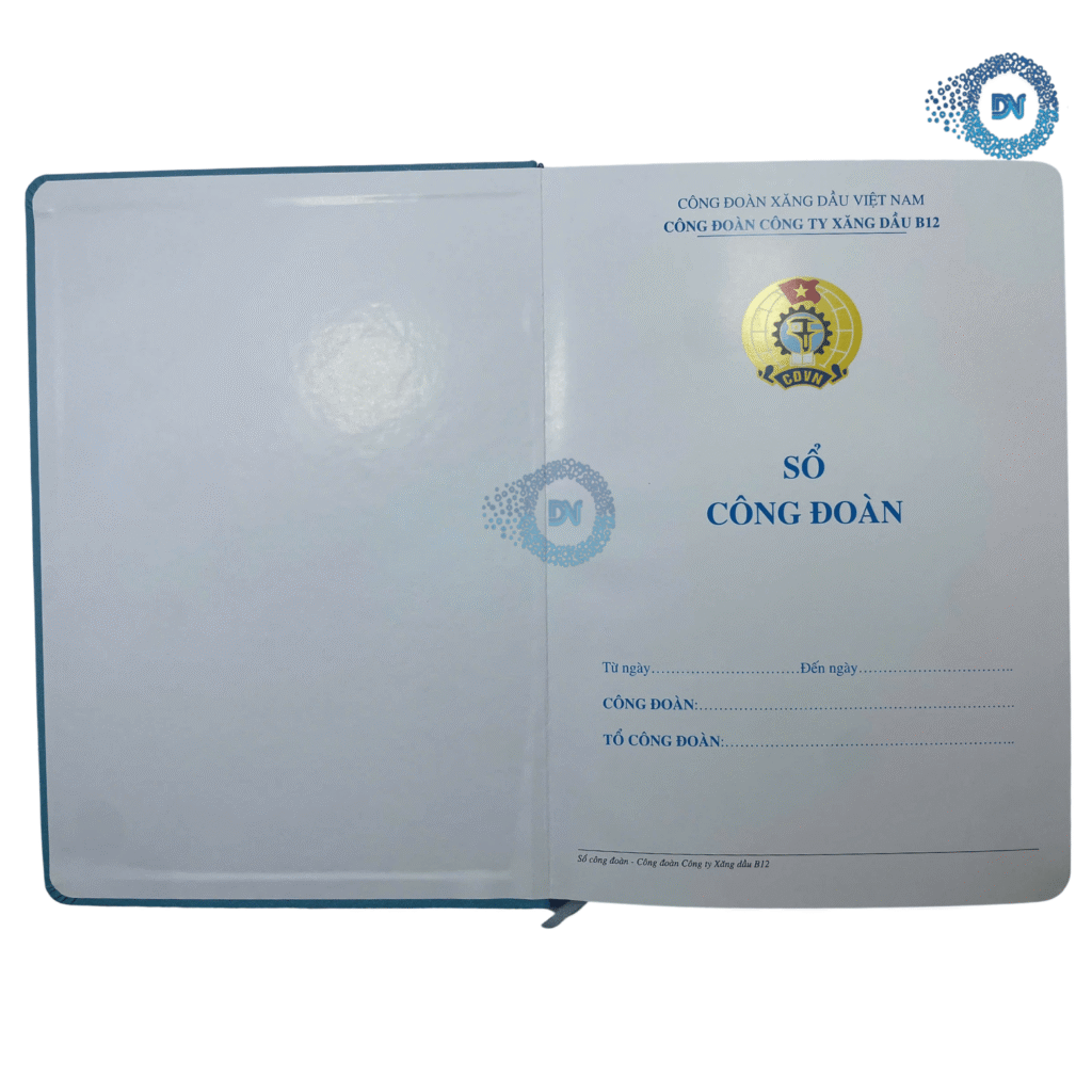 Sổ tay in hình theo yêu cầu Sổ Công Đoàn